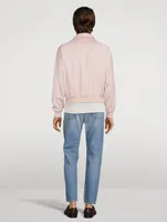 Wool-Blend Blouson Jacket