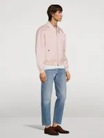 Wool-Blend Blouson Jacket