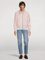 Wool-Blend Blouson Jacket