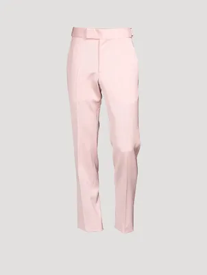 Wool-Blend Slim-Fit Pants