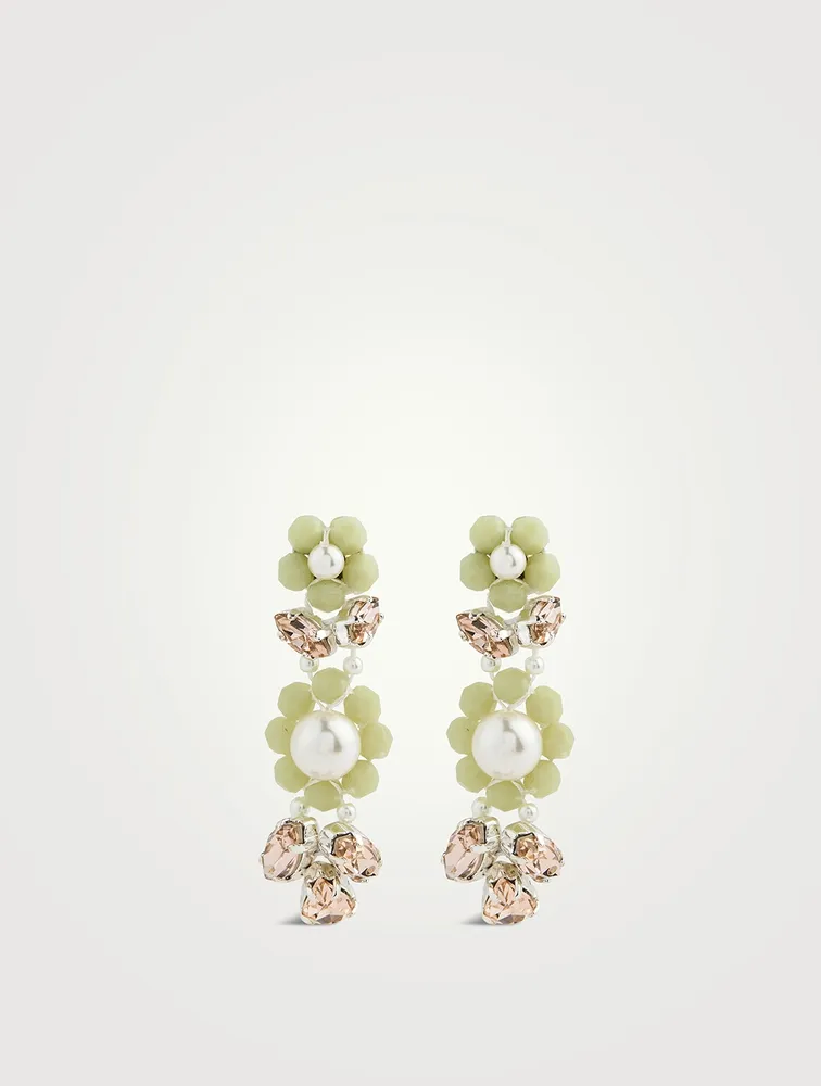 Daisy Leaf Cluster Earrings