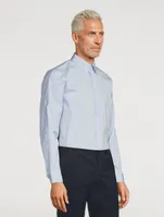 Irving Cotton-Blend Shirt With Striped Back