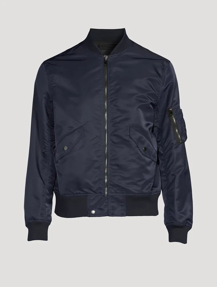 Nylon Flight Bomber Jacket
