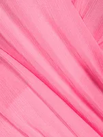 Satin Wrap Dress
