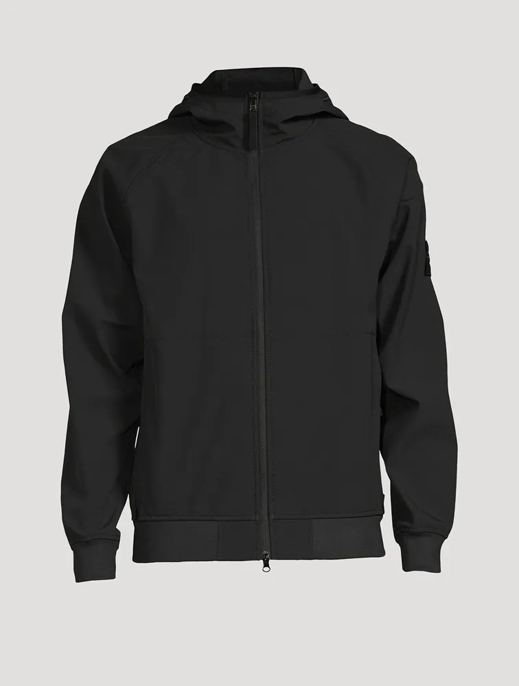 Soft Shell Zip Jacket With Hood