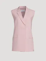 Belted Blazer Vest