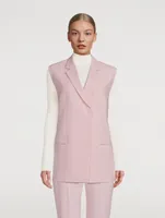 Belted Blazer Vest