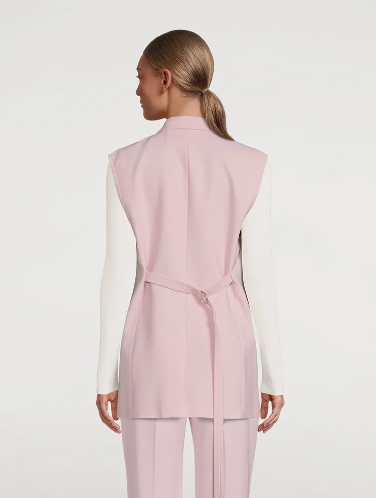 Belted Blazer Vest
