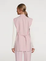 Belted Blazer Vest