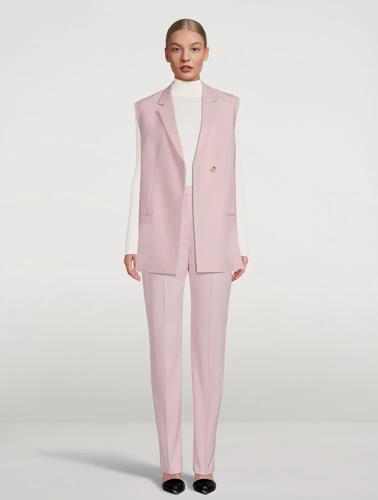 Belted Blazer Vest