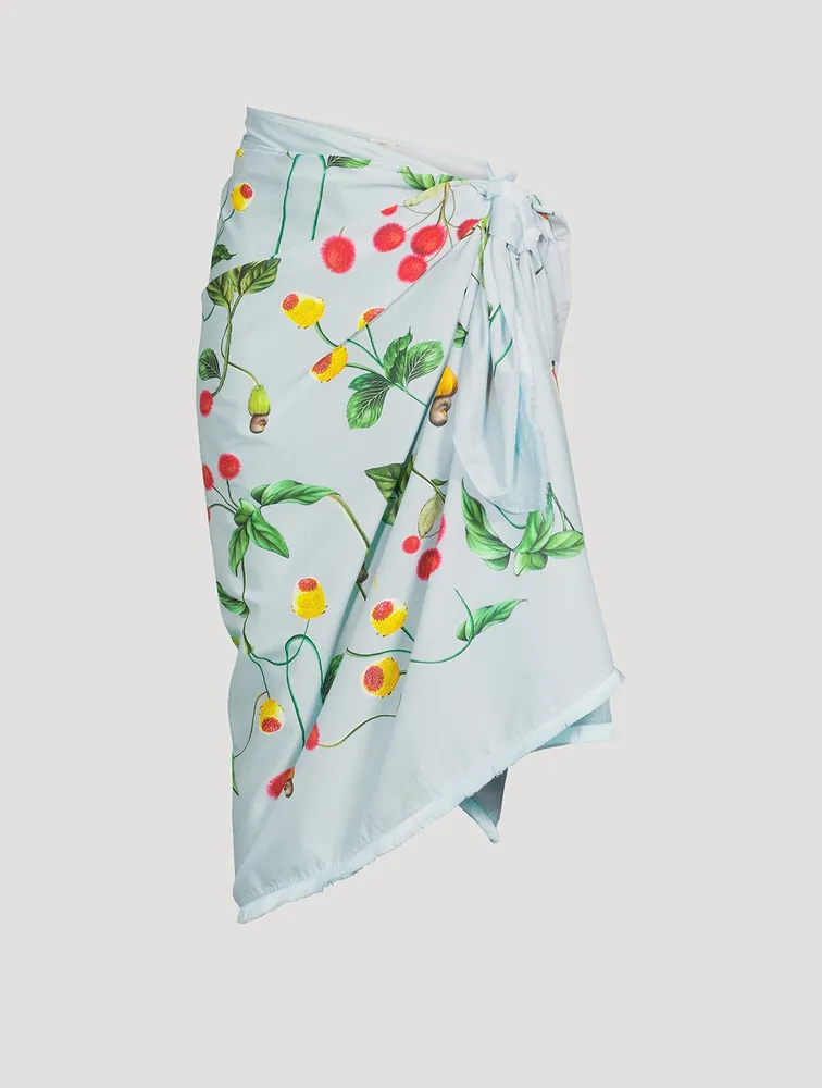 Lavanda Sarong In Floral Print
