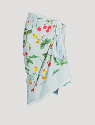 Lavanda Sarong In Floral Print