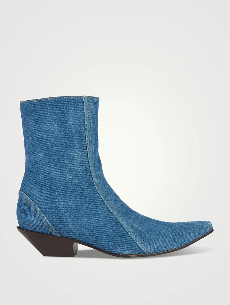 Denim Ankle Boots