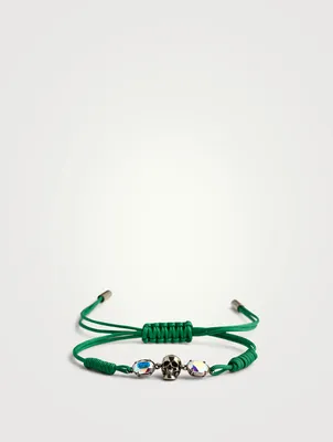Beaded Skull String Bracelet