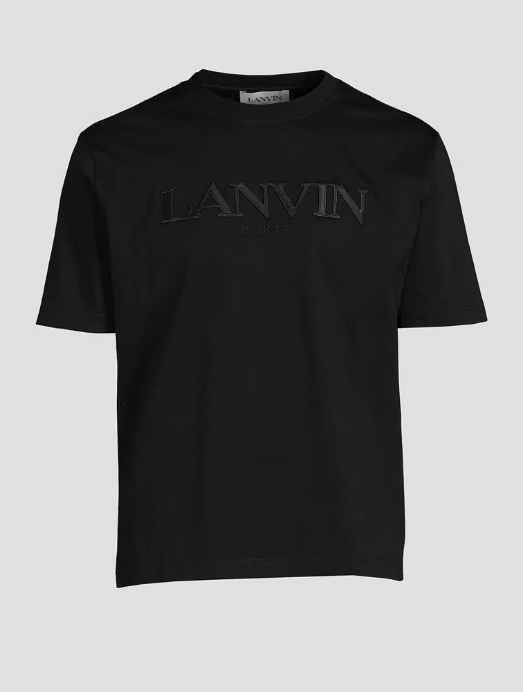 Cotton T-Shirt With Logo Embroidery