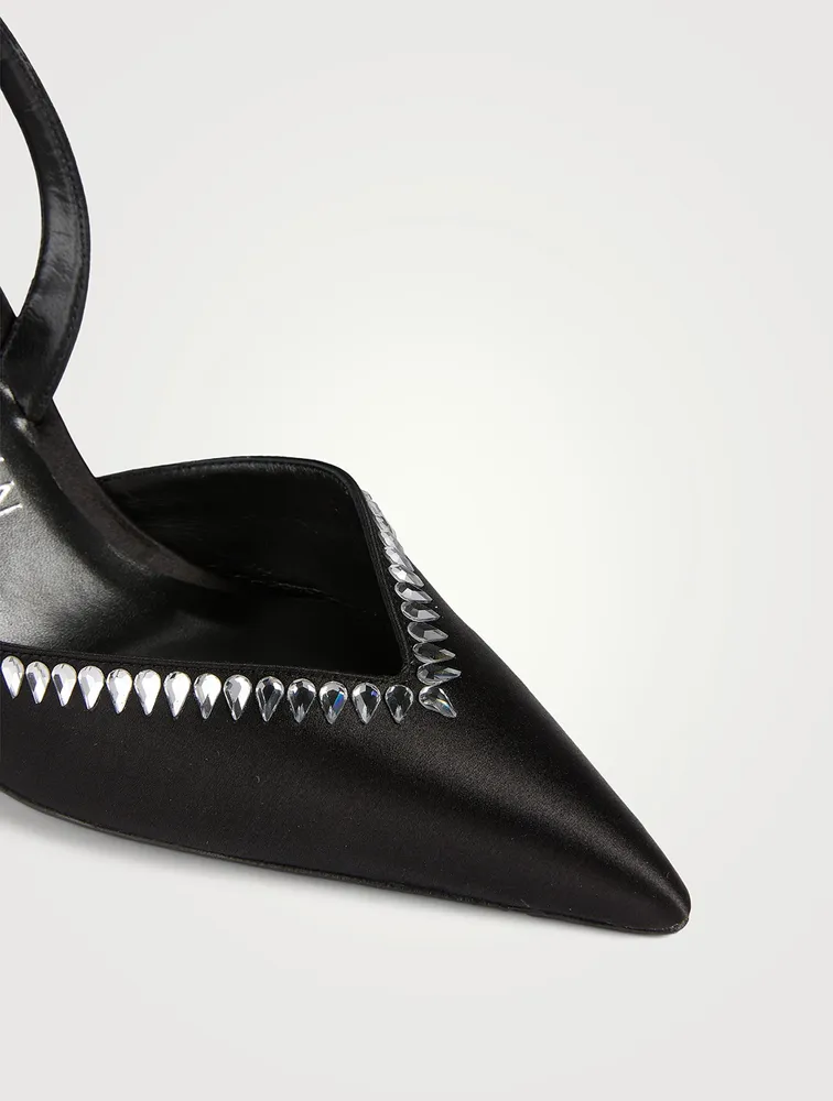 Gemcut Xcurve Satin Slingback Pumps