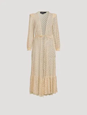 Monstera Net Beach Robe