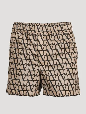Swim Shorts Toile Iconographe Print