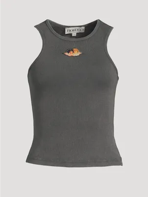 Vintage Wash Angel Tank Top