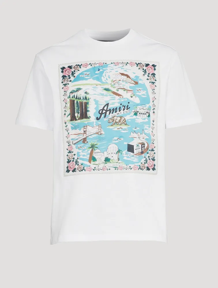 California Hawaiian Cotton T-Shirt