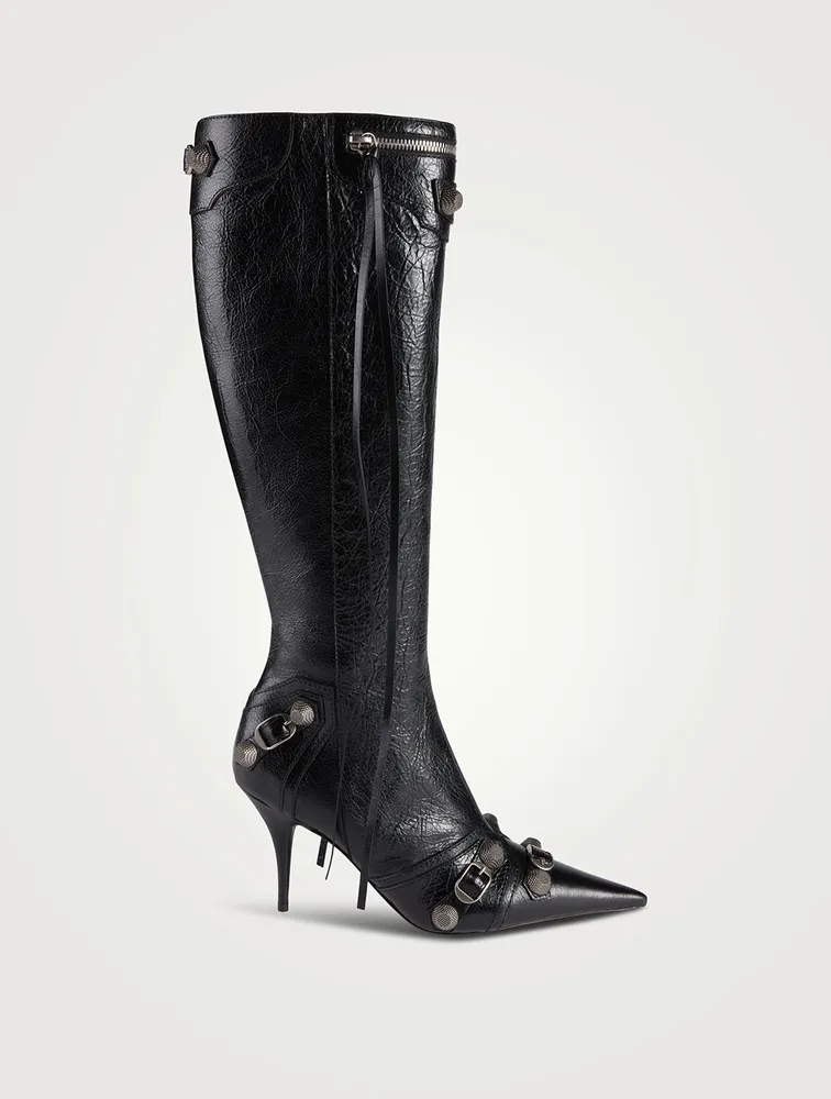 Cagole Leather Knee-High Boots
