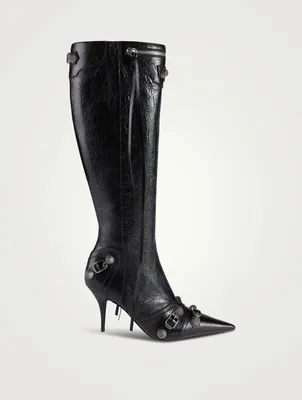 Cagole Leather Knee-High Boots