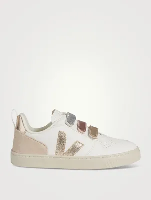 Kid's V-10 Chromefree Leather Sneakers