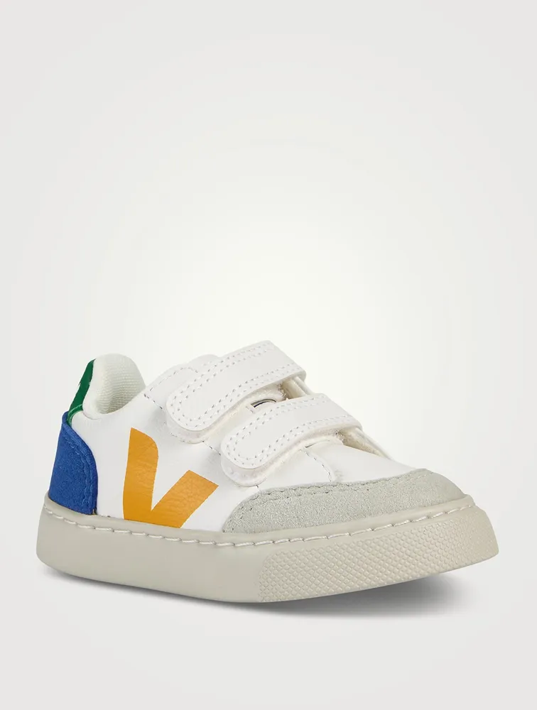 Baby V-12 Chromefree Leather Sneakers