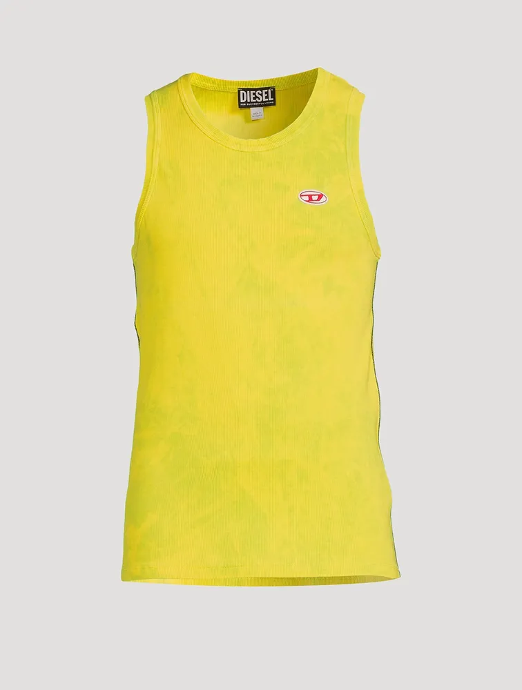 Cotton Stretch Acid-Wash Tank Top