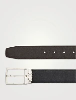 Gancini Leather Reversible Belt