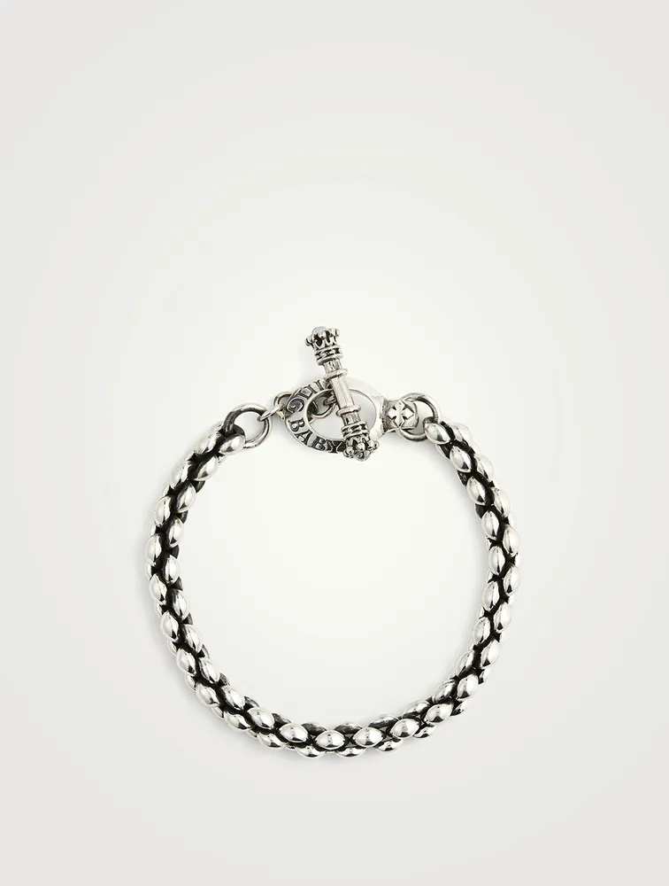 Small Silver Infinity Link Bracelet