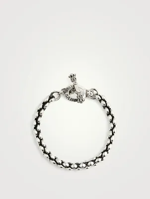 Small Silver Infinity Link Bracelet