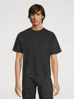 Mineral Wash Cropped Cotton T-Shirt