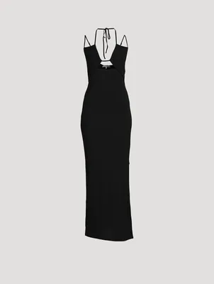 Strappy Knit Maxi Dress