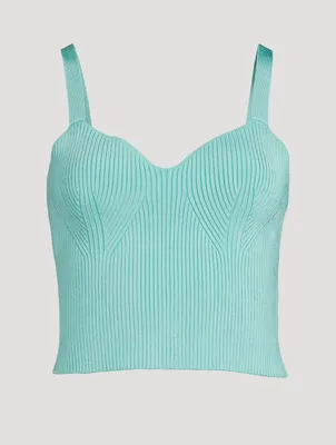 Ribbed Sweetheart Bralette Camisole