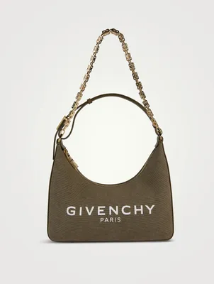 Small Moon Cut Out Canvas Shoulder Bag