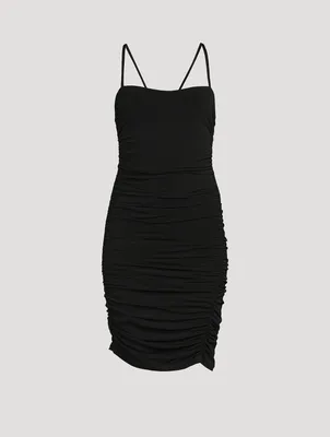 Ruched Jersey Mini Dress