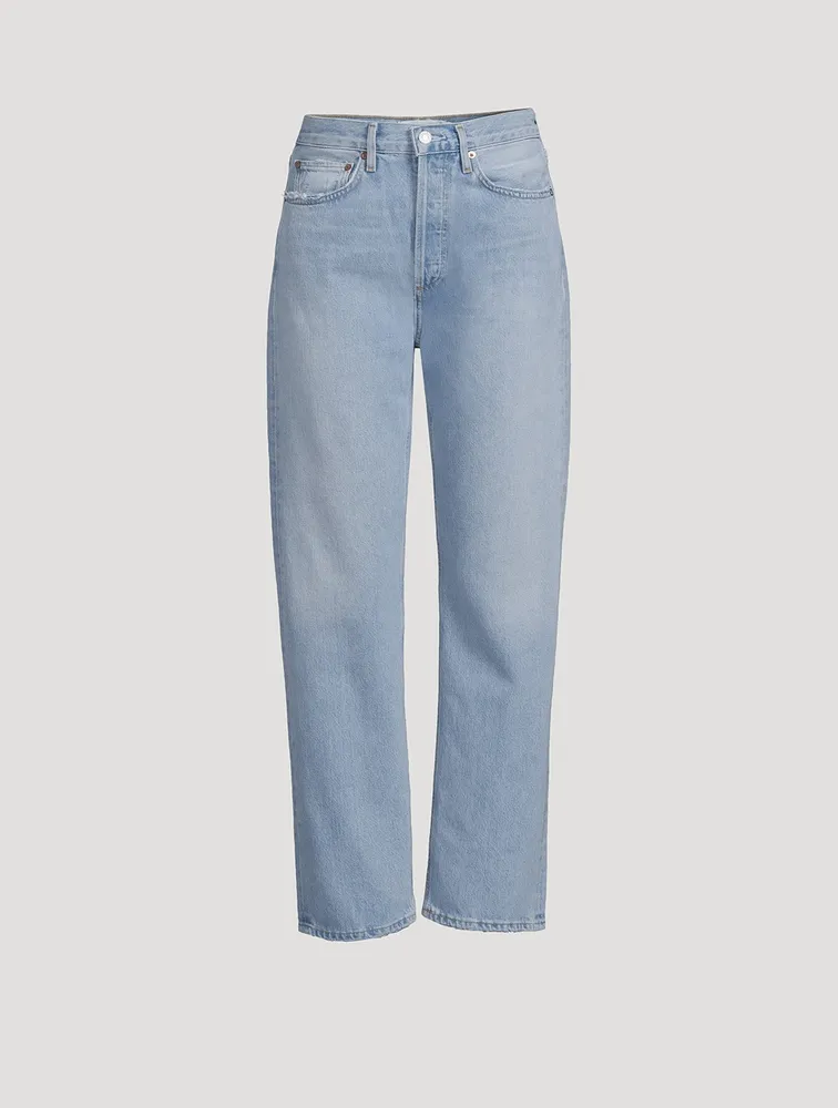 90s Pinch Waist Straight Jeans