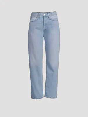 90s Pinch Waist Straight Jeans