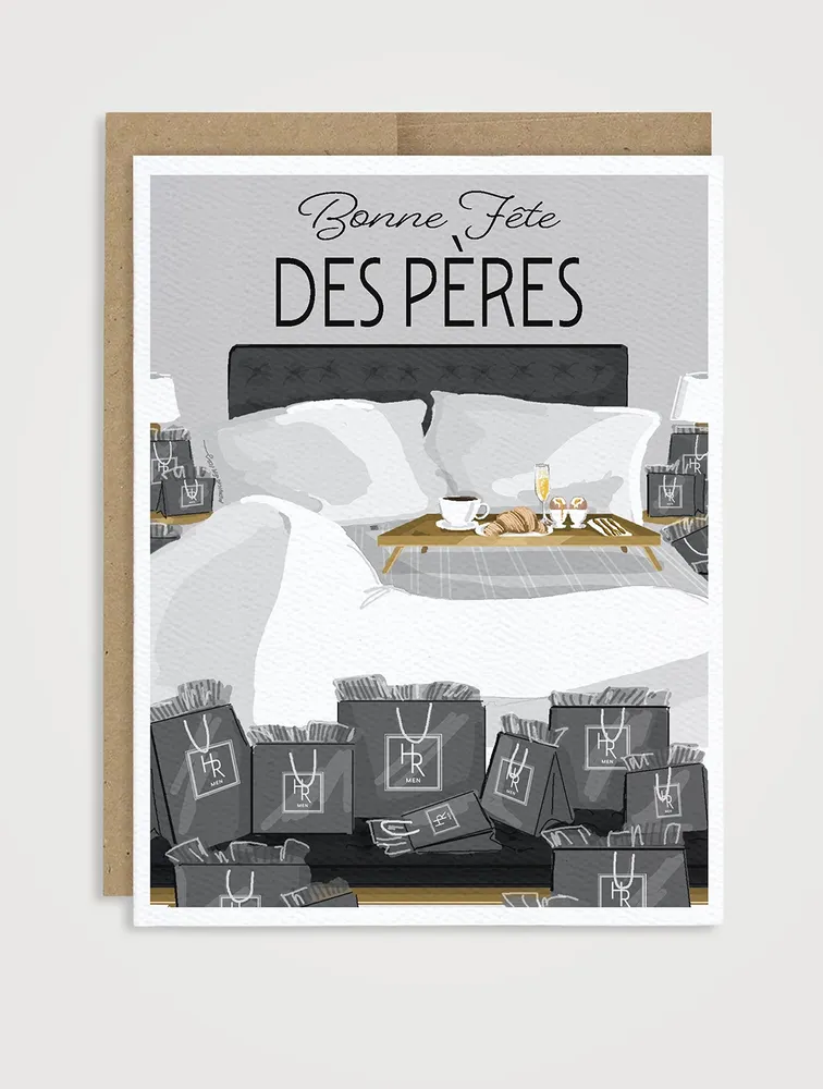 Breakfast Bags Father's Day Card - French