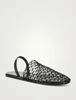 Crochet Slingback Slippers
