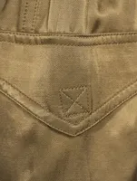 Washed Satin Cargo Pants