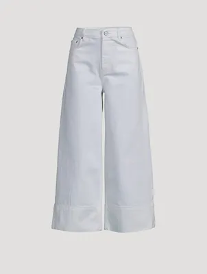 Cropped Wide-Leg Jeans