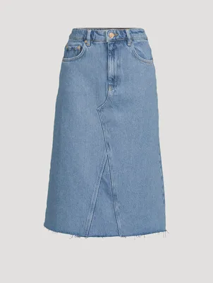 Denim Midi Skirt