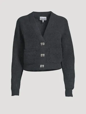 Alpaca And Wool V-Neck Cardigan