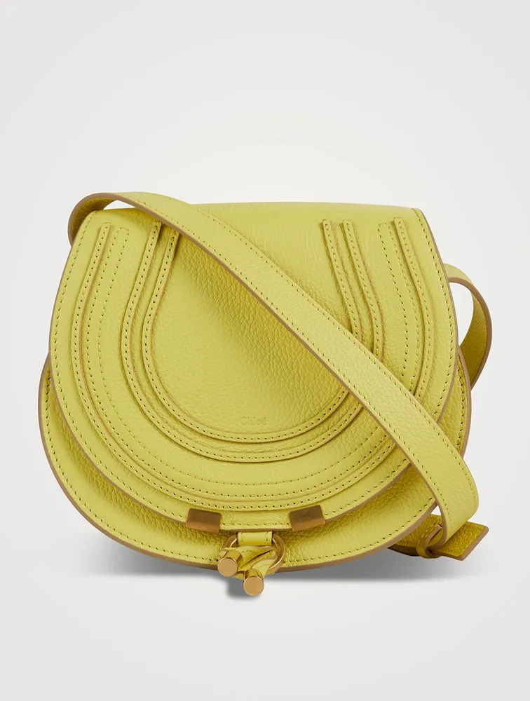 Small Marcie Leather Saddle Bag