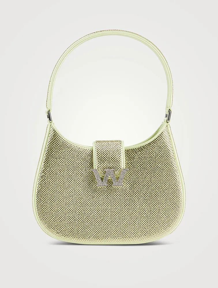 Small Legacy Crystal Satin Shoulder Bag
