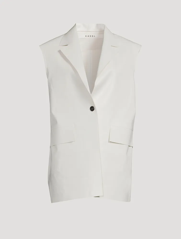 Oil Sleeveless Blazer