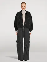 Sheer Turtleneck Swirl Print