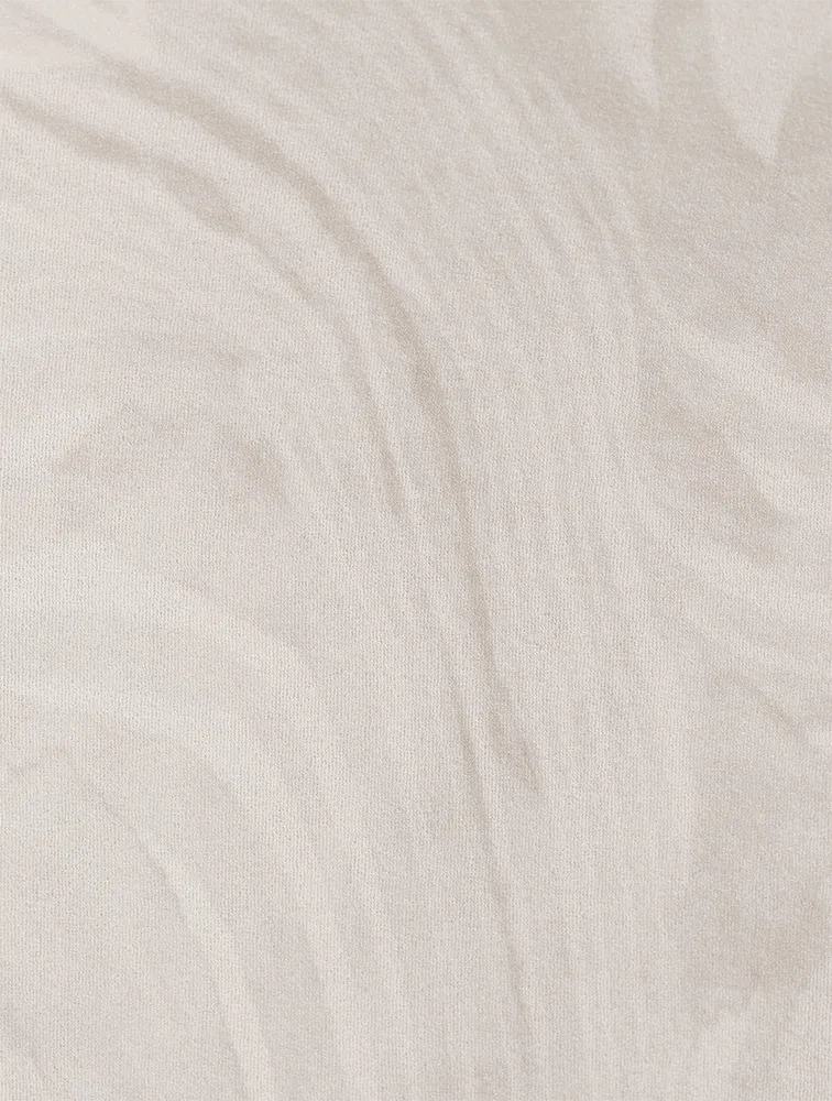 Sheer Turtleneck Swirl Print